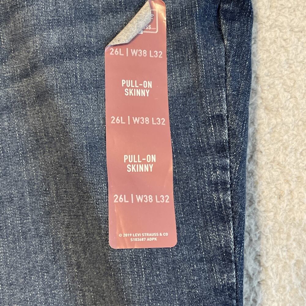 Signature by Levi Strauss Gold Women's Jeans Pull On Skinny Blue Size 26W L32 - Picture 5 of 15